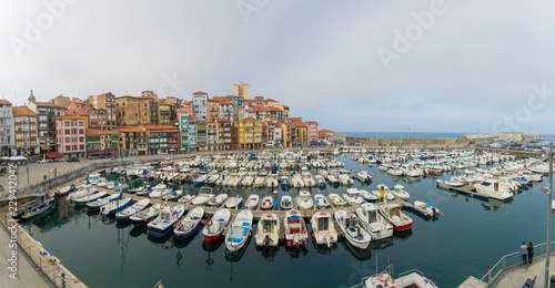 The port of Bermeo with its boats, Basque Country