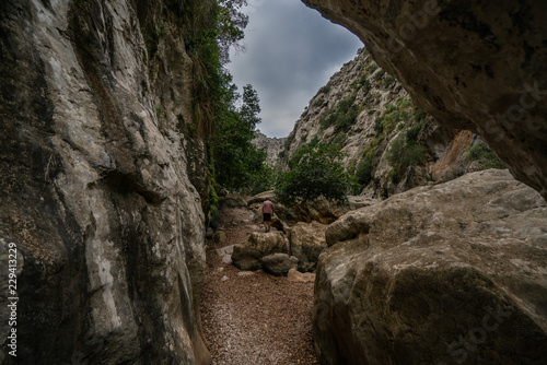 Klettern durch die Schlucht Torrent de Pareis auf Mallorca 