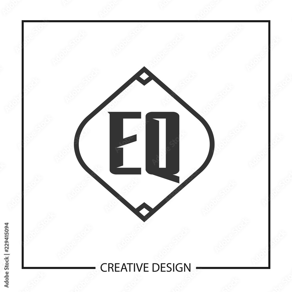 Initial Letter EQ Logo Template Design Initial Letter EQ Logo Template Design