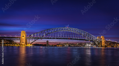 Harbour Bridge at dusk, Sydney, Australia © Maurizio De Mattei