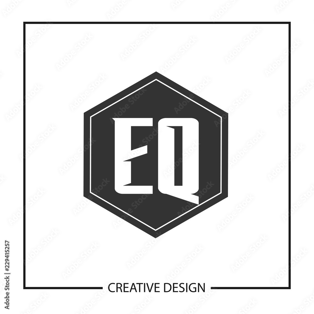Initial Letter EQ Logo Template Design Initial Letter EQ Logo Template Design