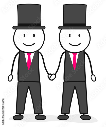 Homosexuelle Hochzeit / Homo Ehe / Zwei Männer / Heirat / Schwul