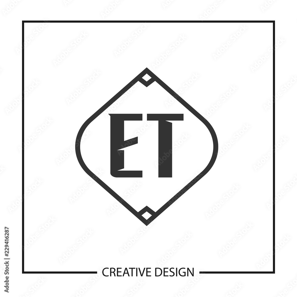 Initial Letter ET Logo Template Design Initial Letter ET Logo Template Design