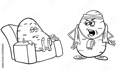 couch potato saying cartoon