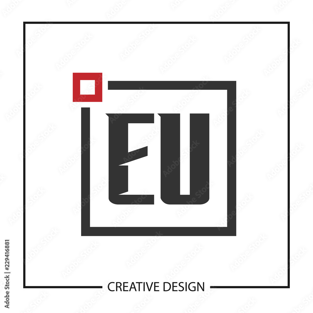 Initial Letter EU Logo Template Design Initial Letter EU Logo Template Design