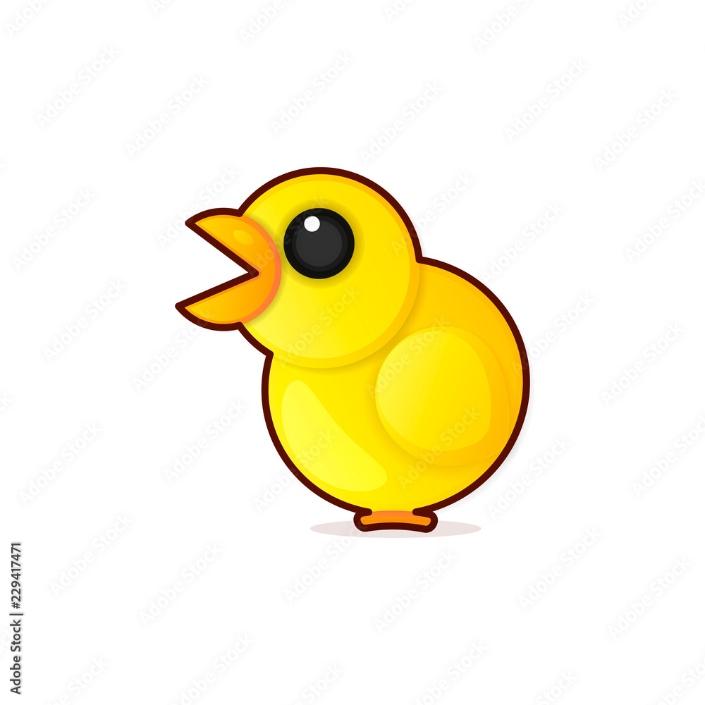 A happy funny Cartoon Rooster chicken , vector logo A happy funny Cartoon Rooster chicken , vector logo