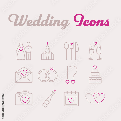 Wedding Icons / Hochzeit Icons