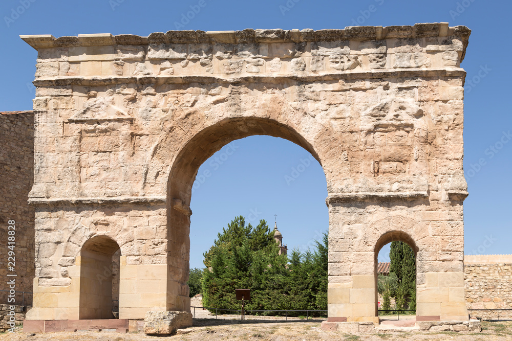 Roman arch of Medinaceli, Soria, Spain