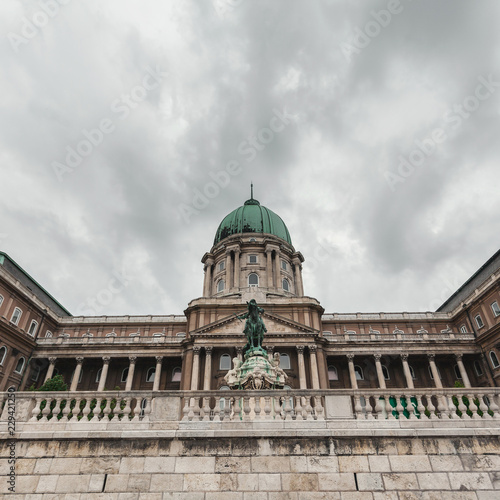 Budapest Royal Castle. View of the palace closeup. Hungary