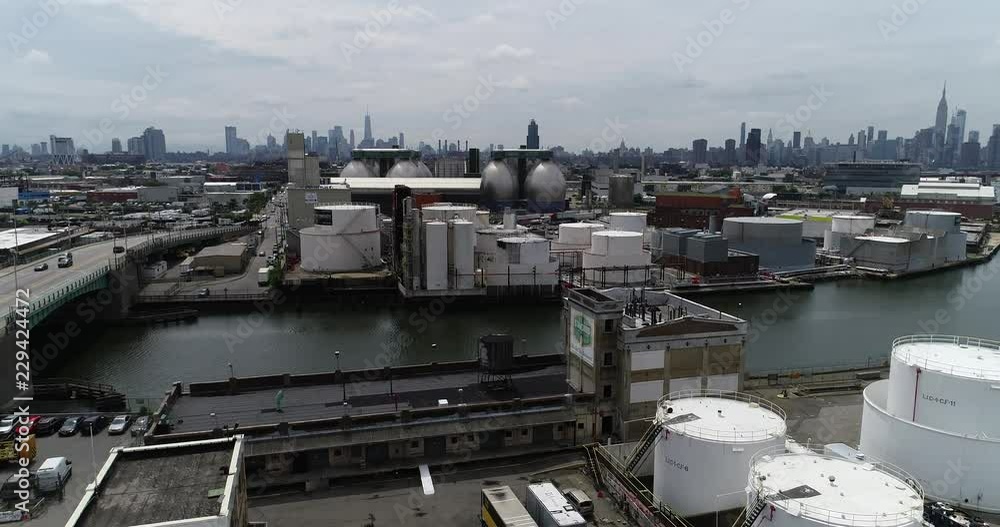 Aerial of Long Island City, New York Aerial of Long Island City, New York