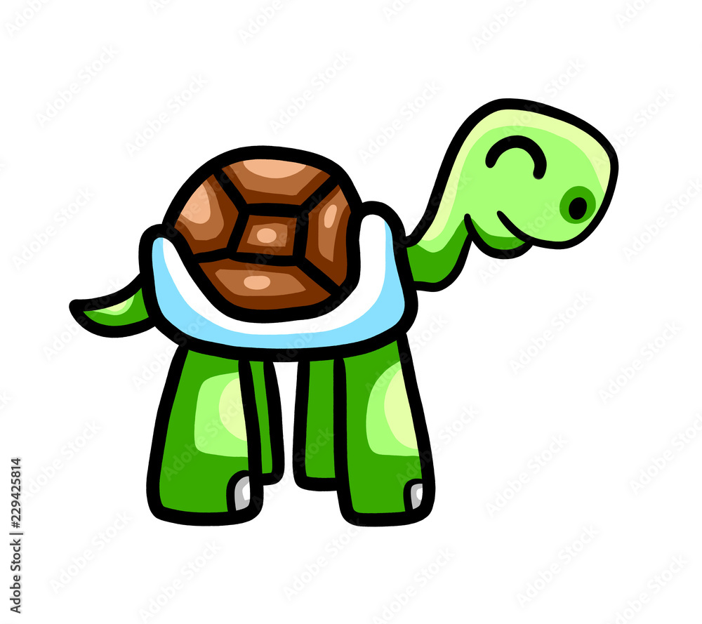 Obraz premium Cute Little Turtle