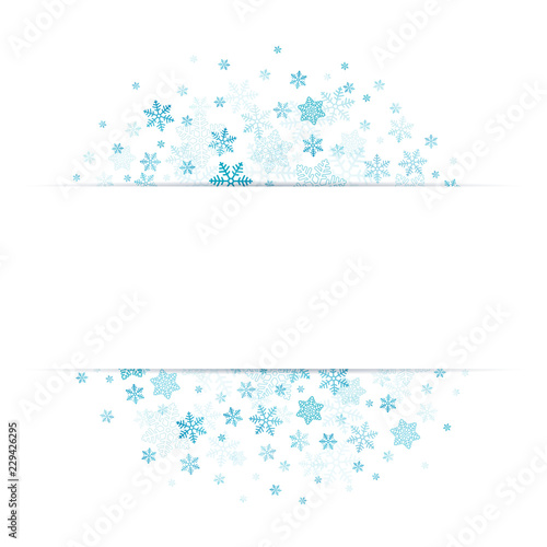 Blue Snowflakes Banner