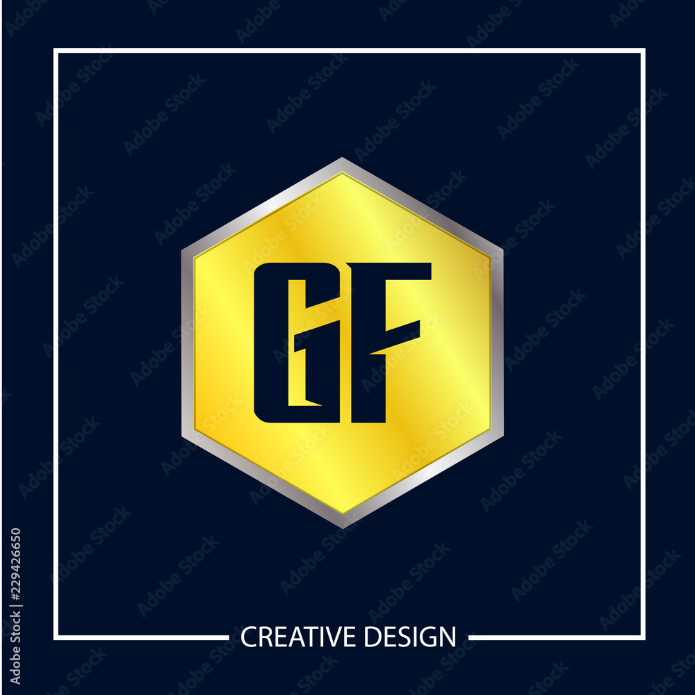 Initial Letter GF Logo Template Design Initial Letter GF Logo Template Design