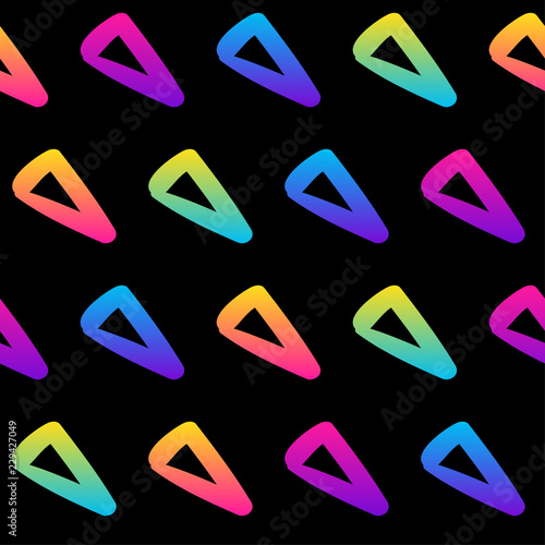 Abstract rainbow seamless pattern background. Modern swatch for greeting card, birthday party invitation, menu, wallpaper, holiday shop sale, bag print, t shirt, workshop advertising etc.