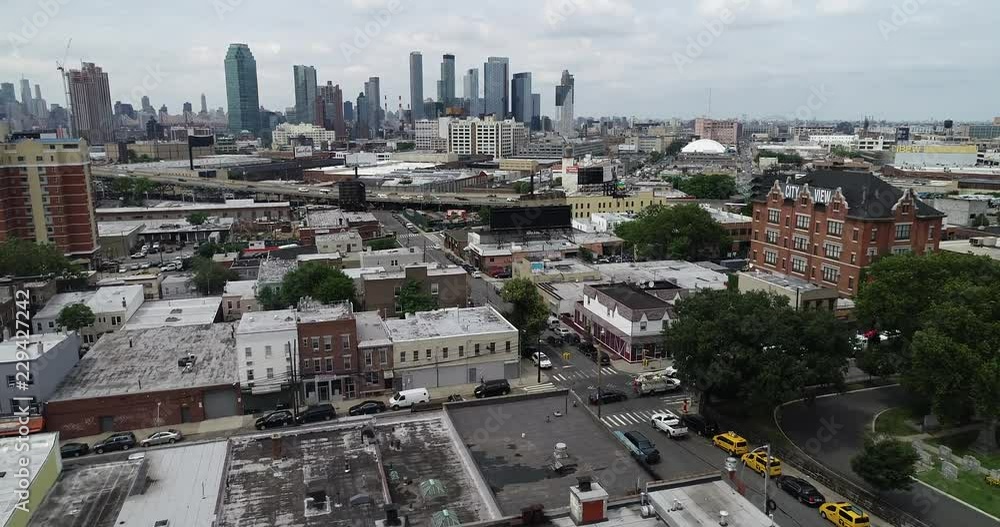 Aerial of Long Island City, New York Aerial of Long Island City, New York