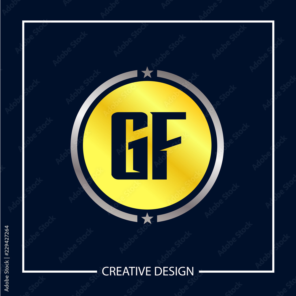 Initial Letter GF Logo Template Design Initial Letter GF Logo Template Design