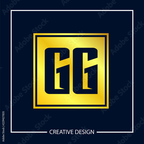 Initial Letter GG Logo Template Design © Scooby