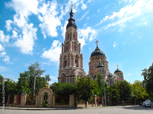 Konstfotografi Ukraine, Kharkiv - July 21, 2016: Annunciation Cathedral is the main Orthodox church of Kharkov