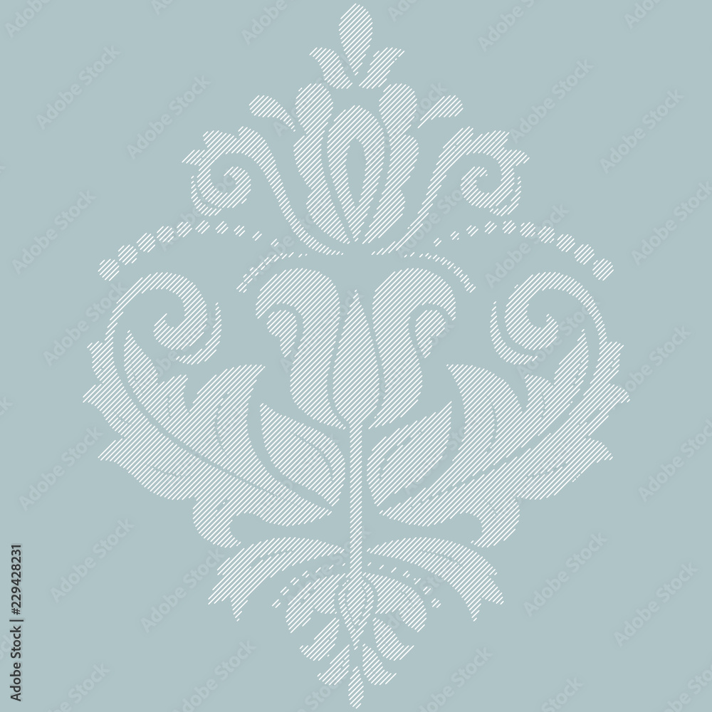 Orient vector classic blue and white pattern. Seamless abstract background with vintage elements. Orient background. Ornament for wallpaper and packaging