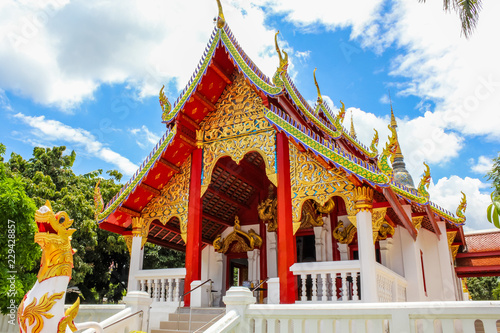 Wallpaper Mural The small Buddhist temple, Wat Chang Taem, in the middle of the old city Chiang Mai, Northern Thailand, Asia. Torontodigital.ca