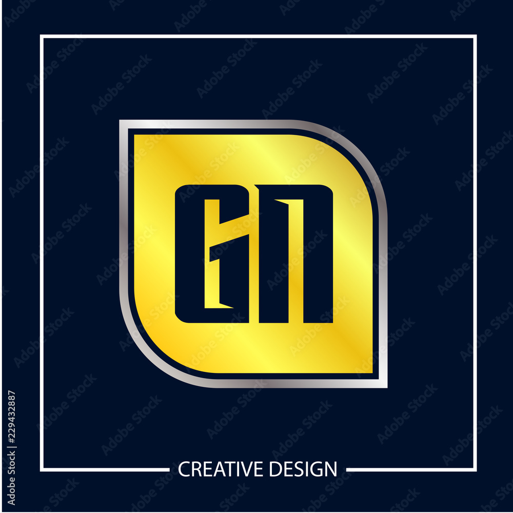 Initial Letter GN Logo Template Design Initial Letter GN Logo Template Design