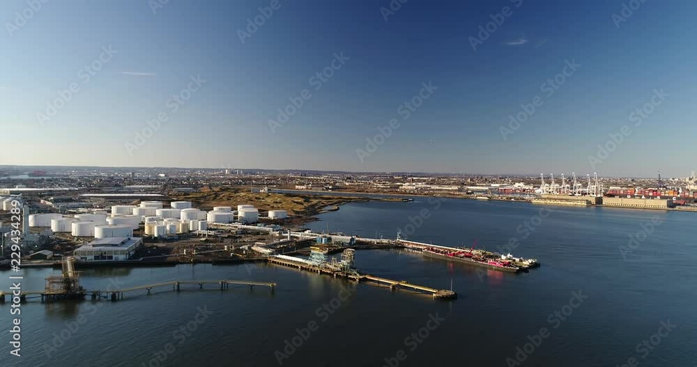 Aerial of Staten Island, New York Aerial of Staten Island, New York