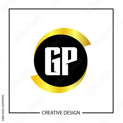 Initial Letter GP Logo Template Design