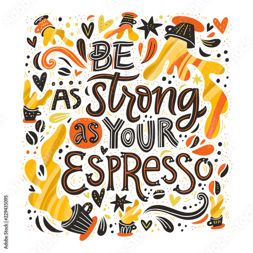 Strong Espresso Lettering