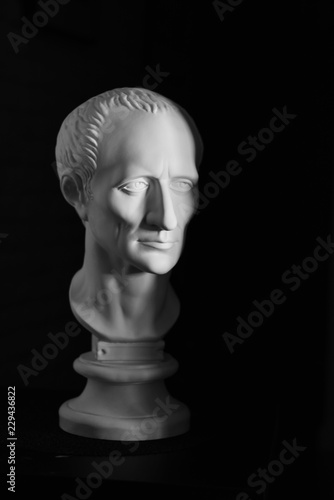 Roman emperor Julius Caesar bust