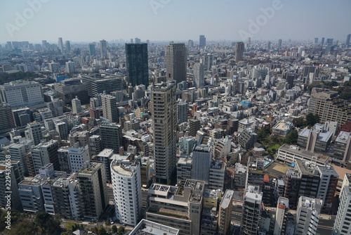 aerial view of Tokyo