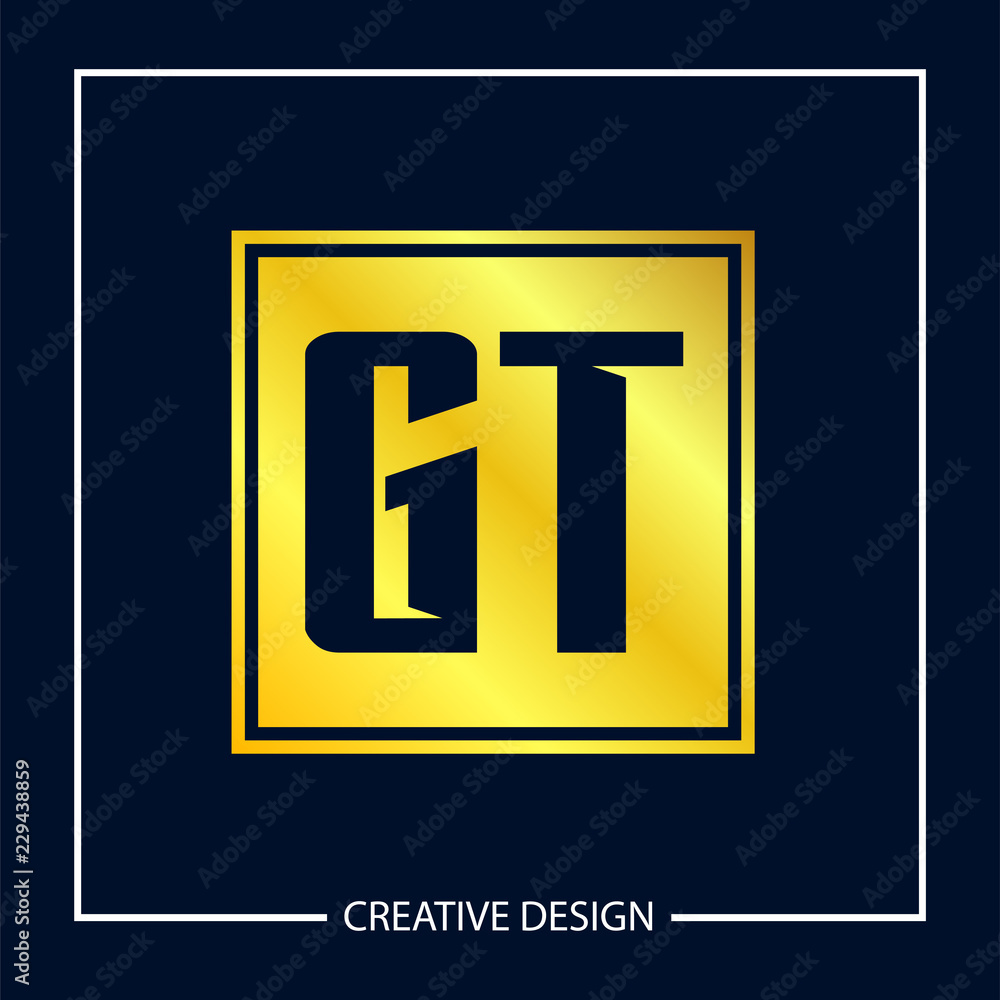 Initial Letter GT Logo Template Design Initial Letter GT Logo Template Design