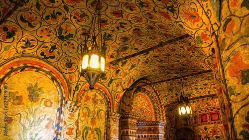 The interior of St. Basil’s Cathedral in Red Square, Moscow.