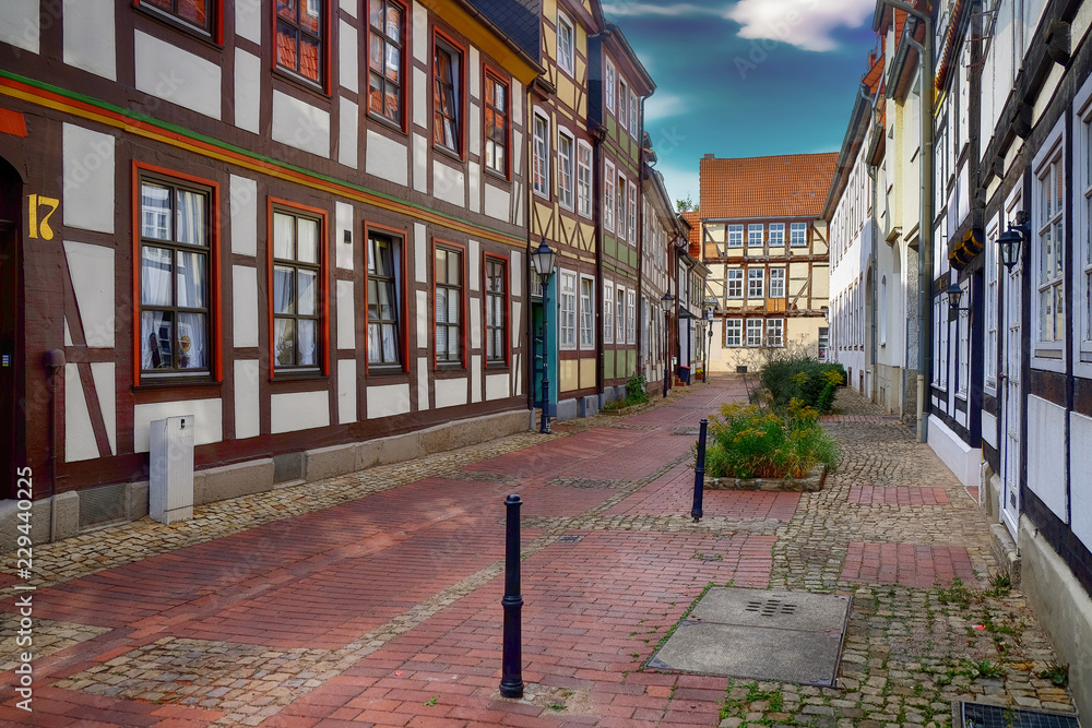 Ταπετσαρία Historic city center of the city of Hameln or Hamelin in Germany