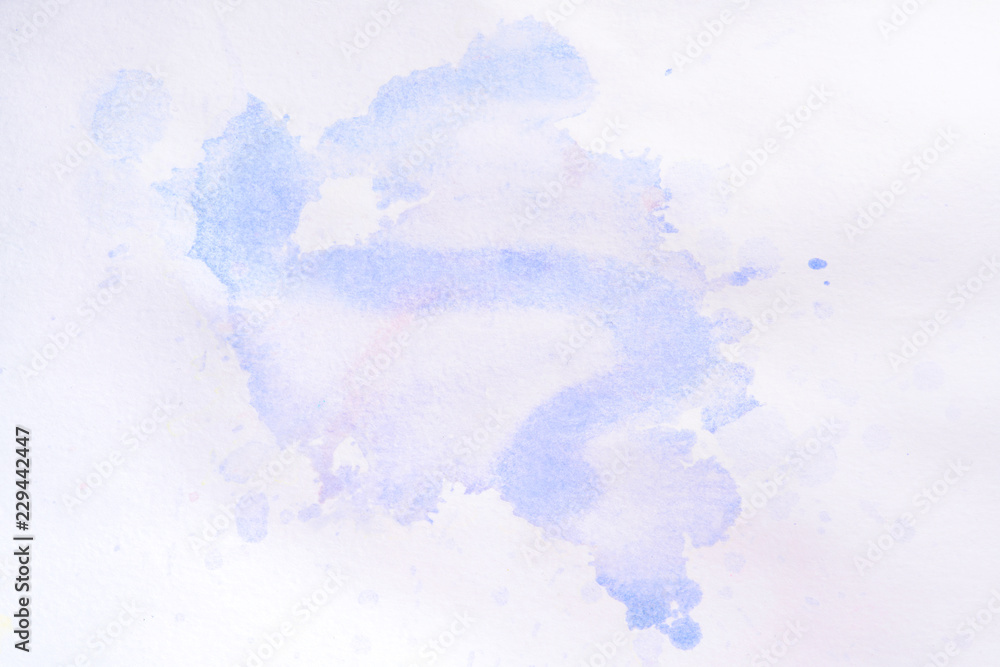 blue watercolor background with paint overflows