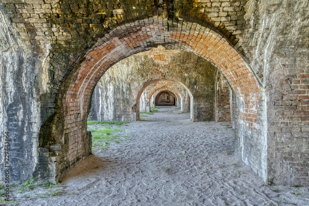 Fototapeta premium Inside Ft Pickens
