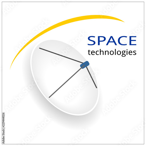 space antenna logo TV telecommunications technology radio television information astronomy 