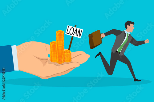 Man avoiding loan possibility