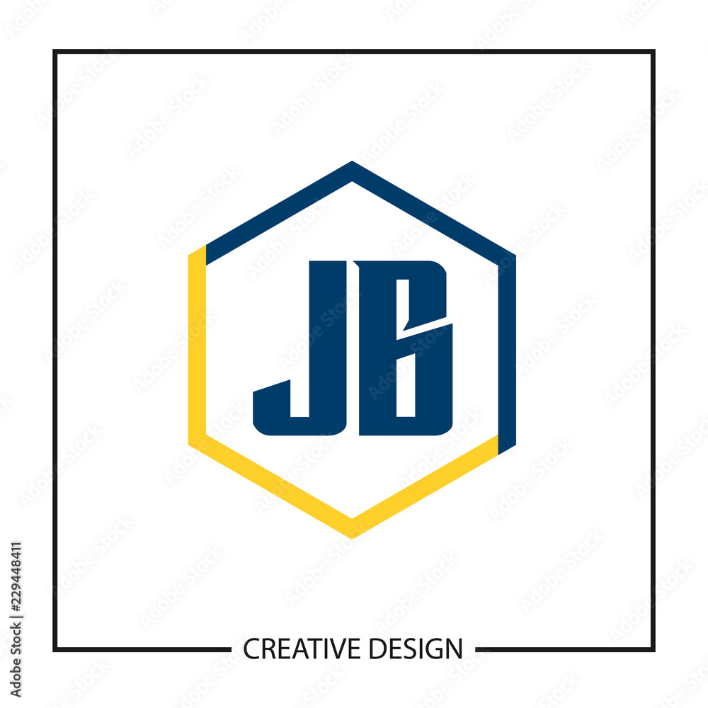 Obraz premium Initial Letter JB Logo Template Design