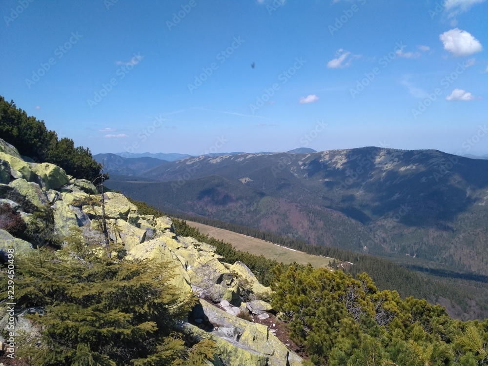Fototapeta premium Mountain hiking view