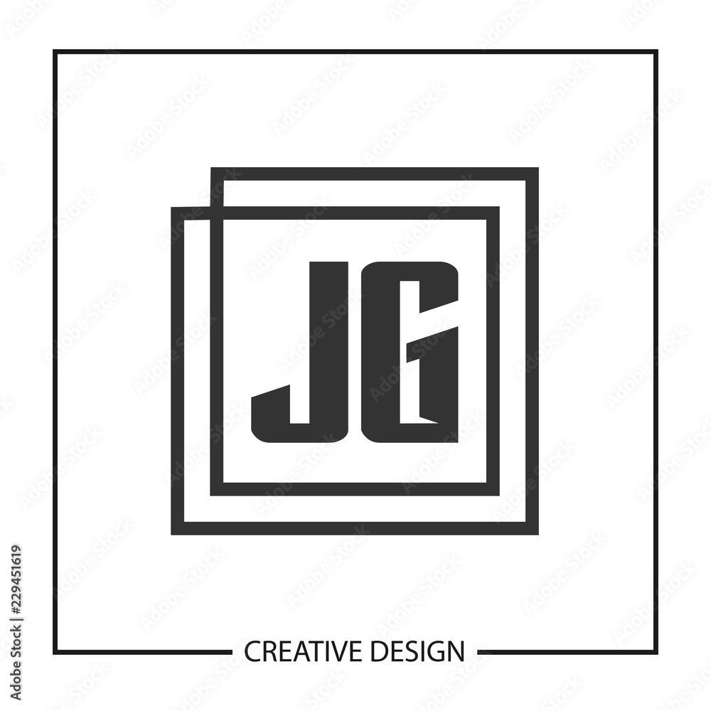 Initial Letter JG Logo Template Design Initial Letter JG Logo Template Design