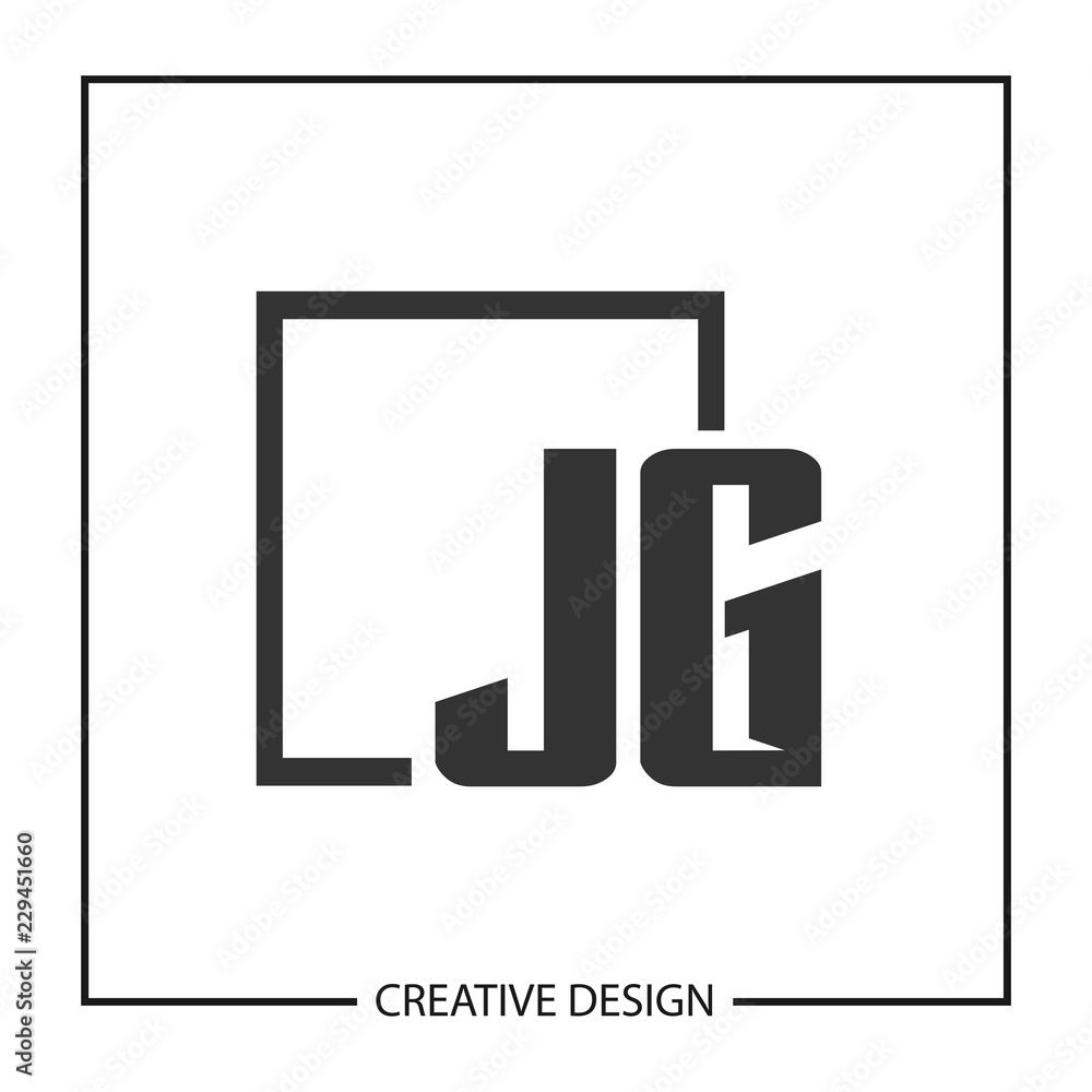 Initial Letter JG Logo Template Design Initial Letter JG Logo Template Design