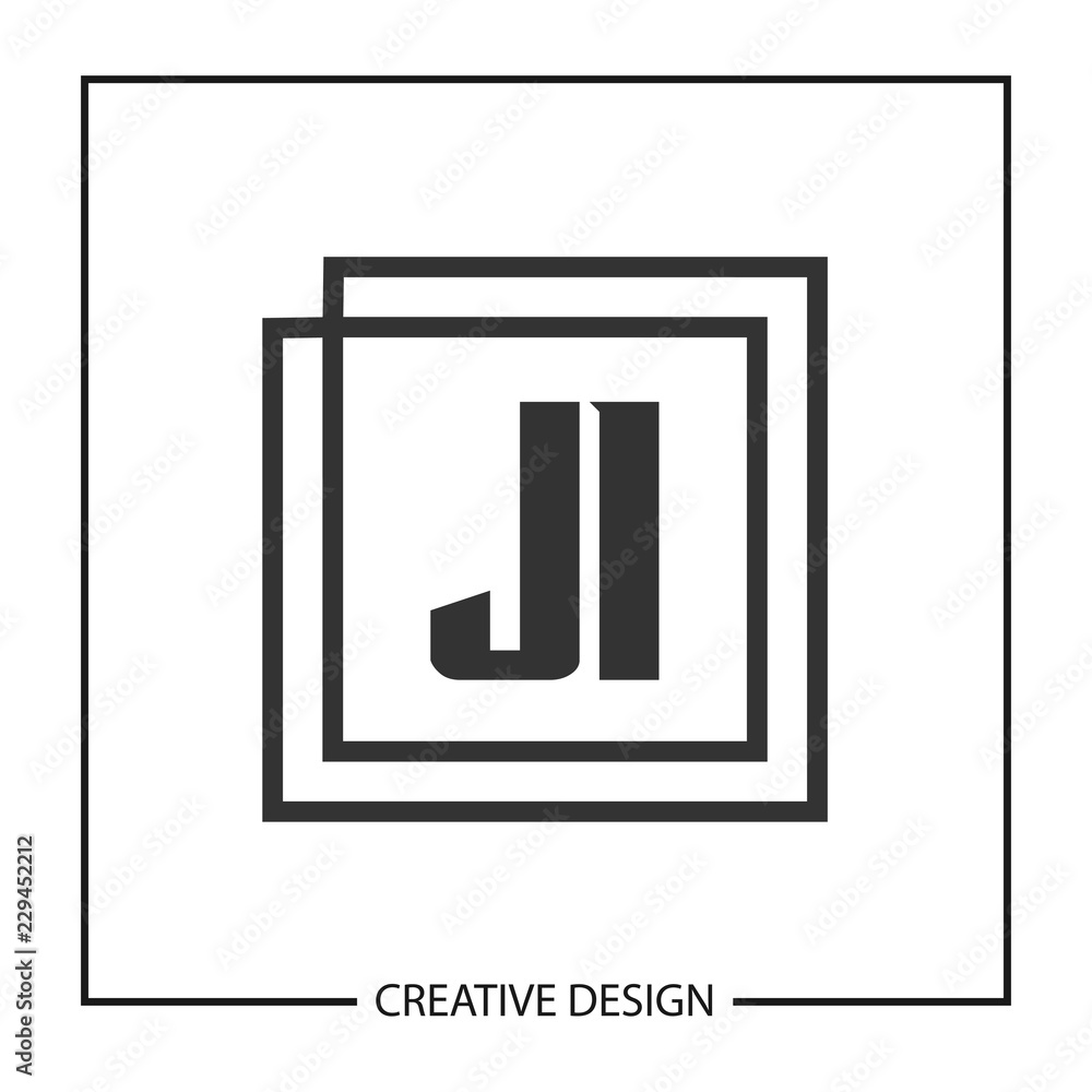 Initial Letter JI Logo Template Design Initial Letter JI Logo Template Design