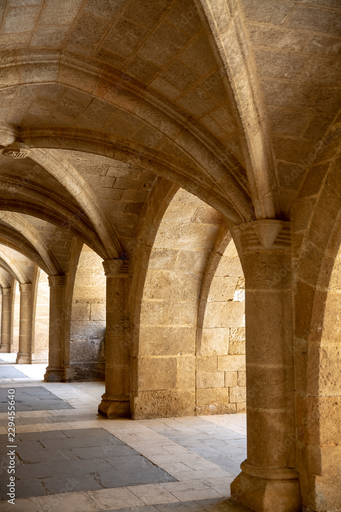 Arches in church, Greece Arches in church, Greece