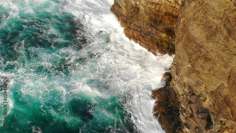 Wild Atlantic Ocean water at the west coast of Ireland Wild Atlantic Ocean water at the west coast of Ireland