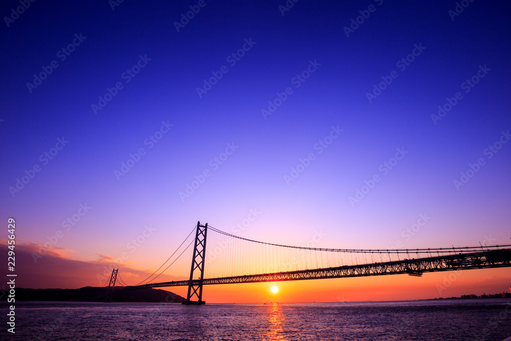 明石海峡大橋 淡路島 兵庫県 明石海峡大橋 淡路島 兵庫県