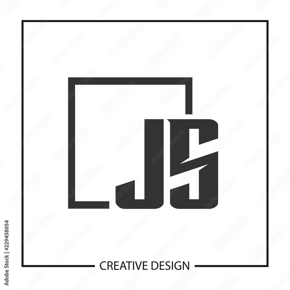 Initial Letter JS Logo Template Design Initial Letter JS Logo Template Design