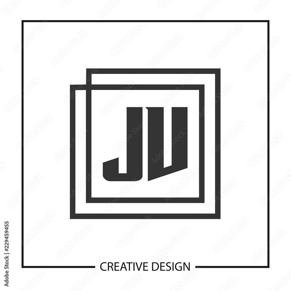 Initial Letter JV Logo Template Design Initial Letter JV Logo Template Design