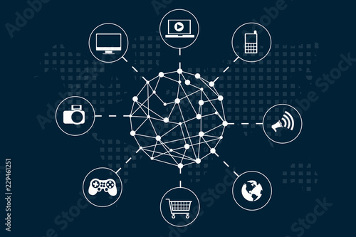 Gadgets connected in circle