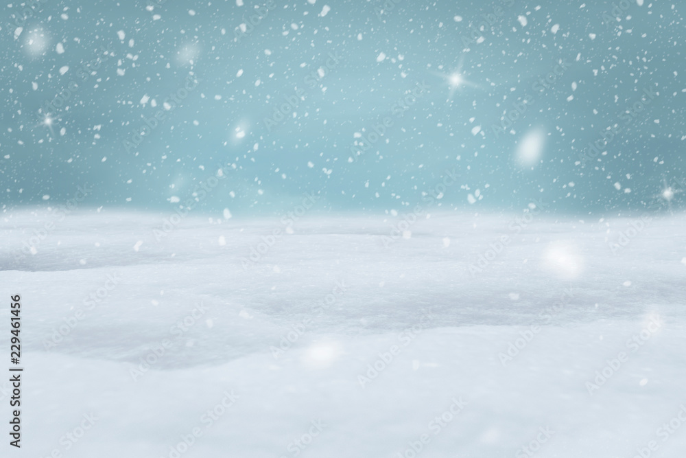 FALLING SNOW WITH SNOW ON THE GROUND FOR BACKGROUND FALLING SNOW WITH SNOW ON THE GROUND FOR BACKGROUND
