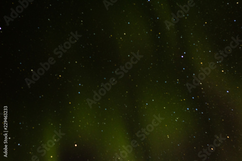 Aurora Borealis, Northern Lights, shines in night sky over Soldotna, Alaksa photo